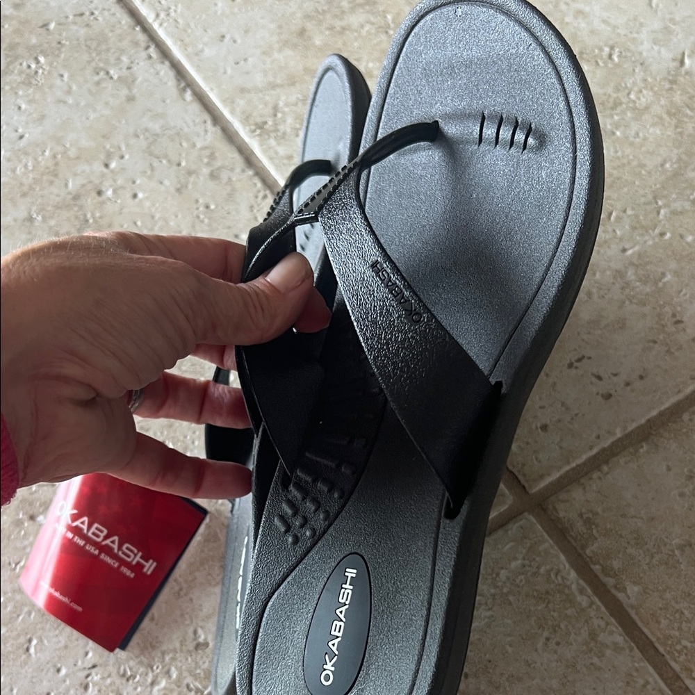 Okabashi Classic Black Sandals - Breeze - NWT - multiple sizes - Picture 3 of 3